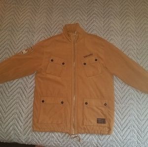 Rare Ecko unlimited suede tan coat!